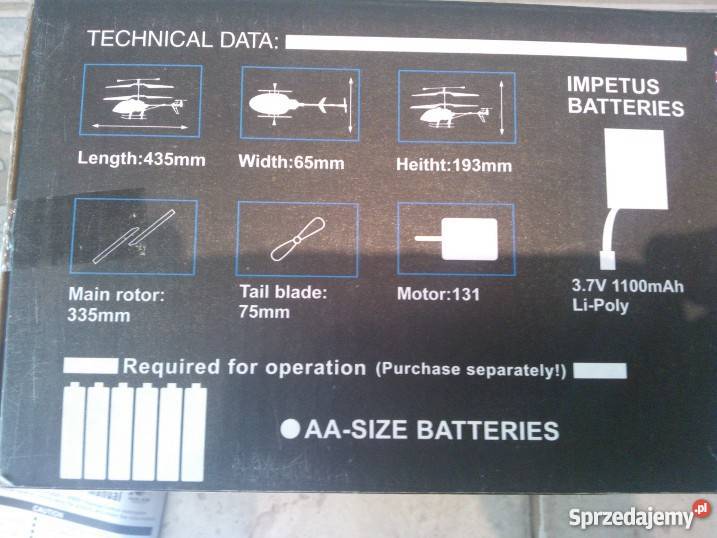 Sprzedam Helikopter zabawka W9092 Poznań