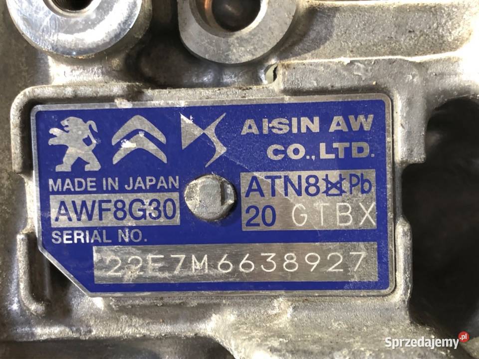 SKRZYNIA BIEGÓW CITROEN C4 III 20GTBX 12 130 podkarpackie