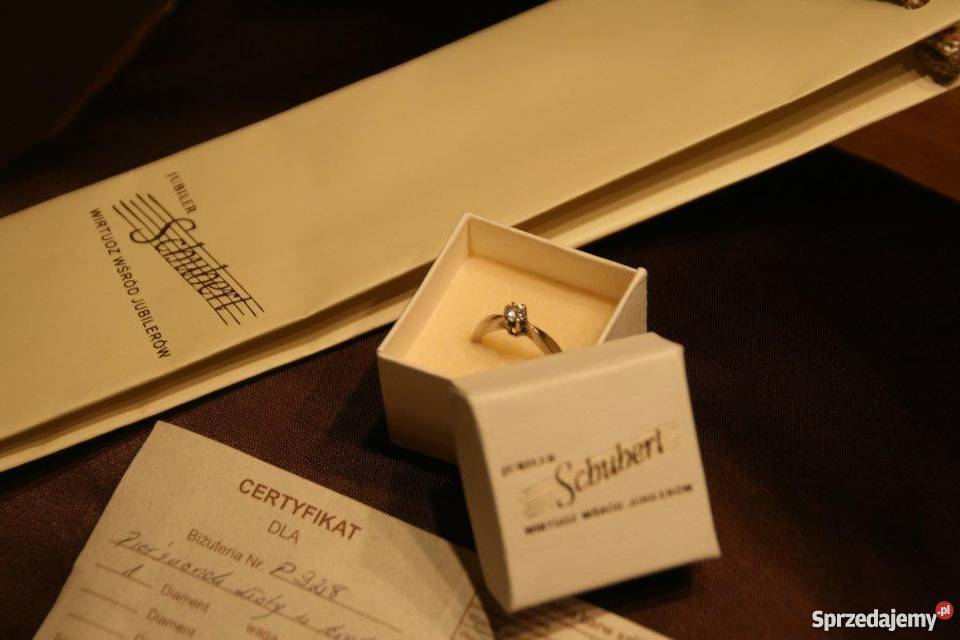 Pierścionek z brylantem Schubert brylant super Biżuteria dla Pań Wrocław
