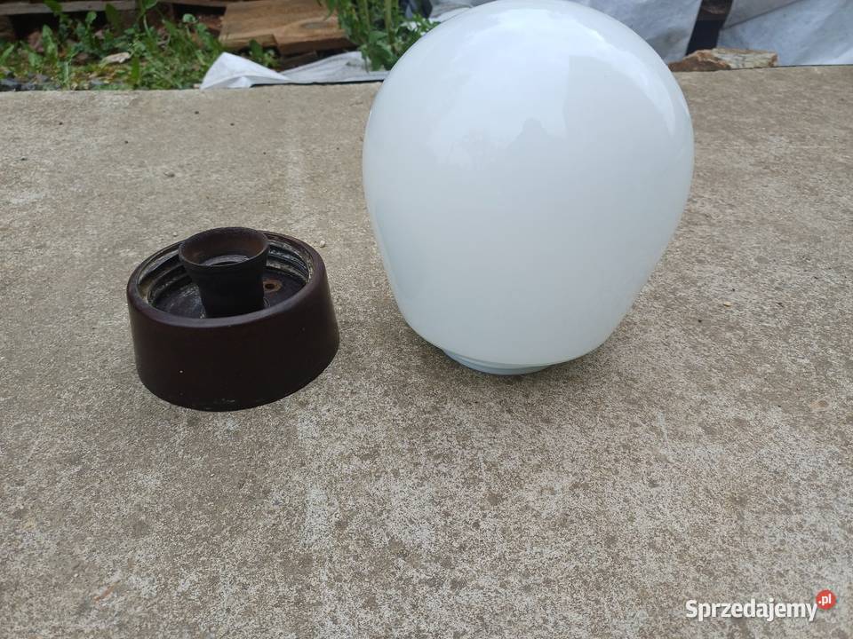 Retro owalna lampa bakielitowy uchwyt lampa z Lubań