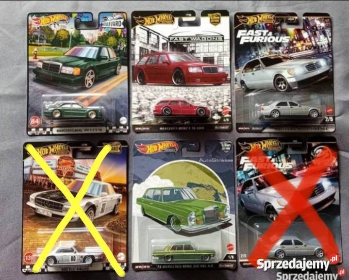 Hot Wheels 4x Premium MercedesBenz AMG 500