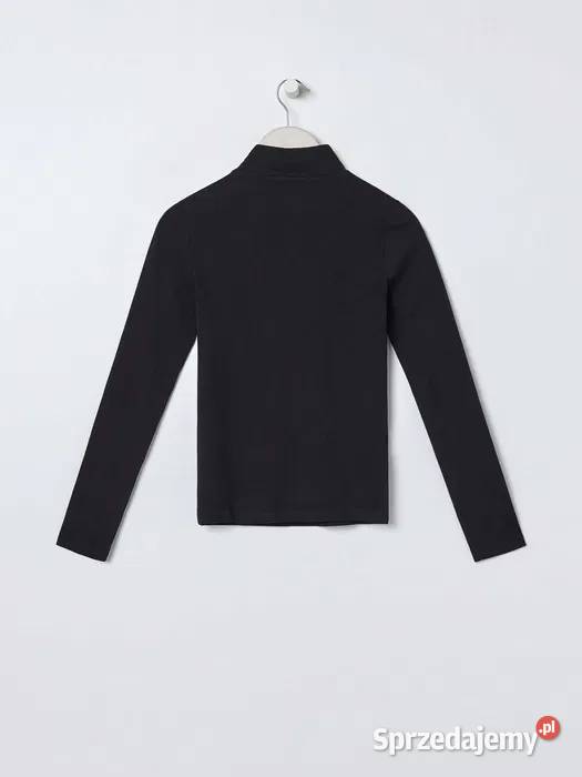 czarna bluzka ze stójką Sinsay czarny Olkusz
