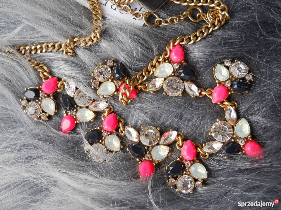 Nowy JCREW Przepiękny Naszyjnik Kolia Kamienie