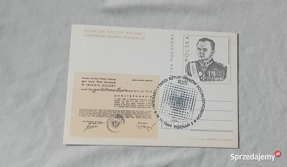 Pocztówka Szlakiem poczty polowej PWP Michał Koźminek