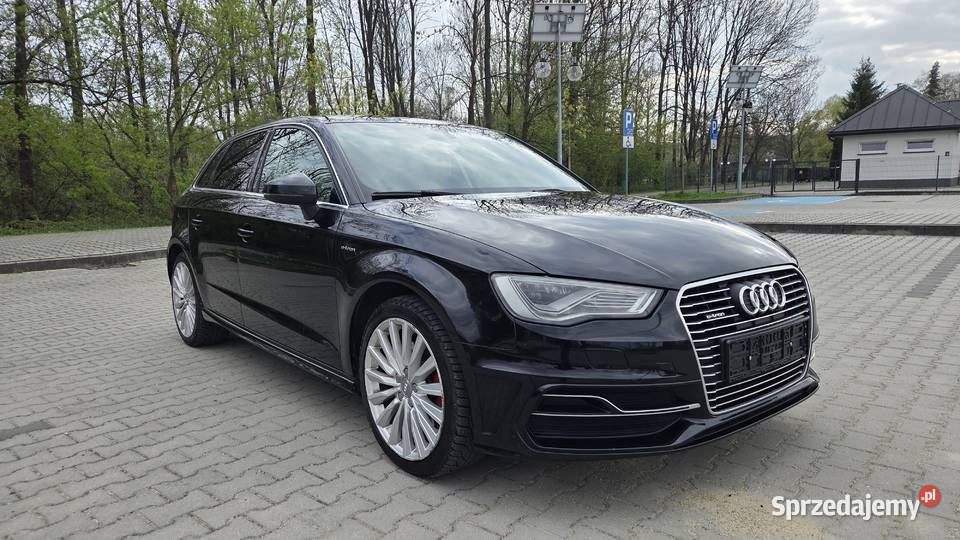 Audi A3 Etron Hybryda Plugin 204 Super Stan welurowa tapicerka Gdów