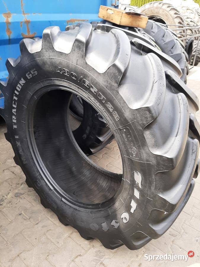 2x Opona używana rolnicza 48065R28 FIRESTONE 900 Zaścianki