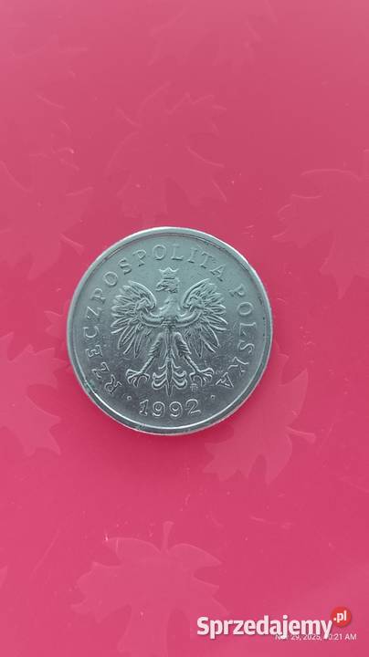 Moneta 1 z 1992 piekna śląskie Jastrzębie-Zdrój