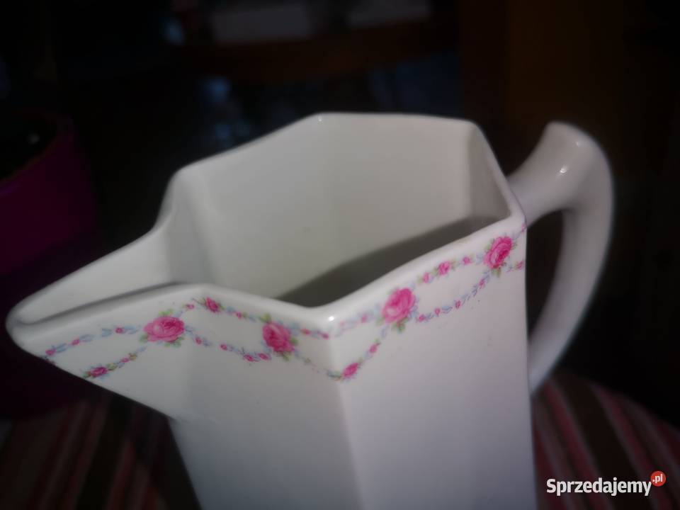 Dzbanek z malutkimi różyczkami Gustafsberg Gdańsk