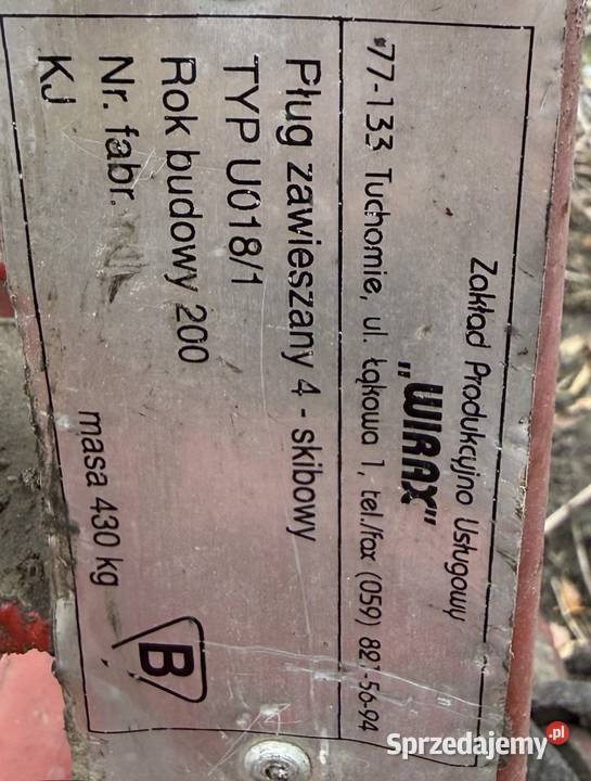 Plug Wirax świętokrzyskie Strzyżowice sprzedam