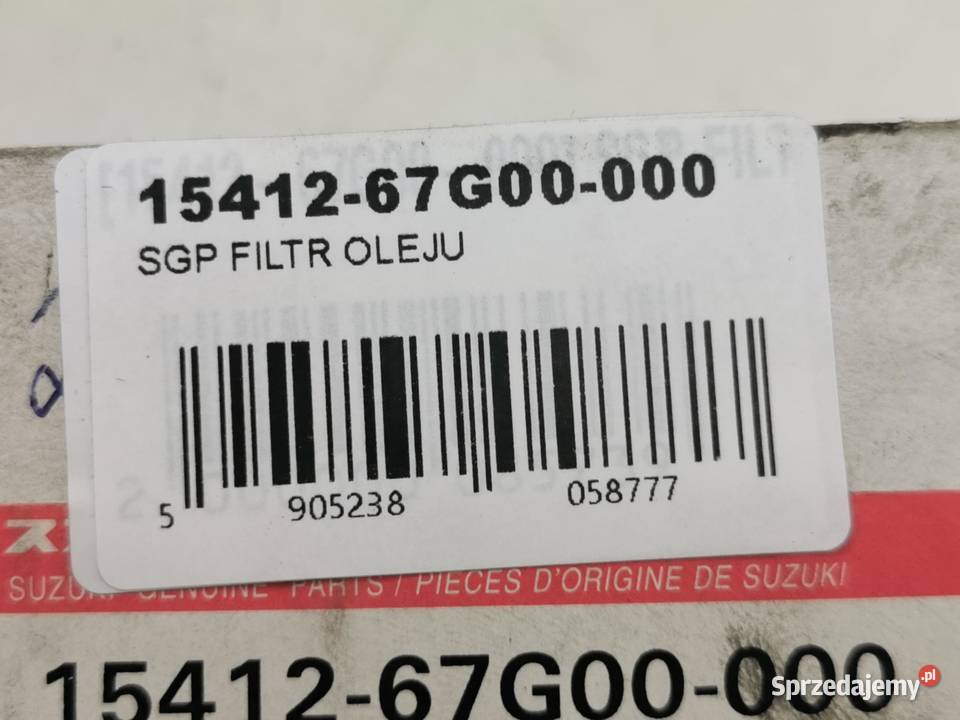 FILTR OLEJU SUZUKI GRAND VITARA 20 HDI 20012005 Części samochodowe