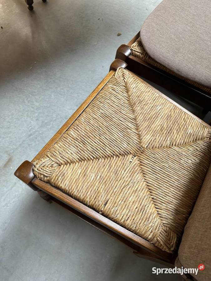 Masywny dębowy zestaw komoda komoda wysoka stół Sławoszewek