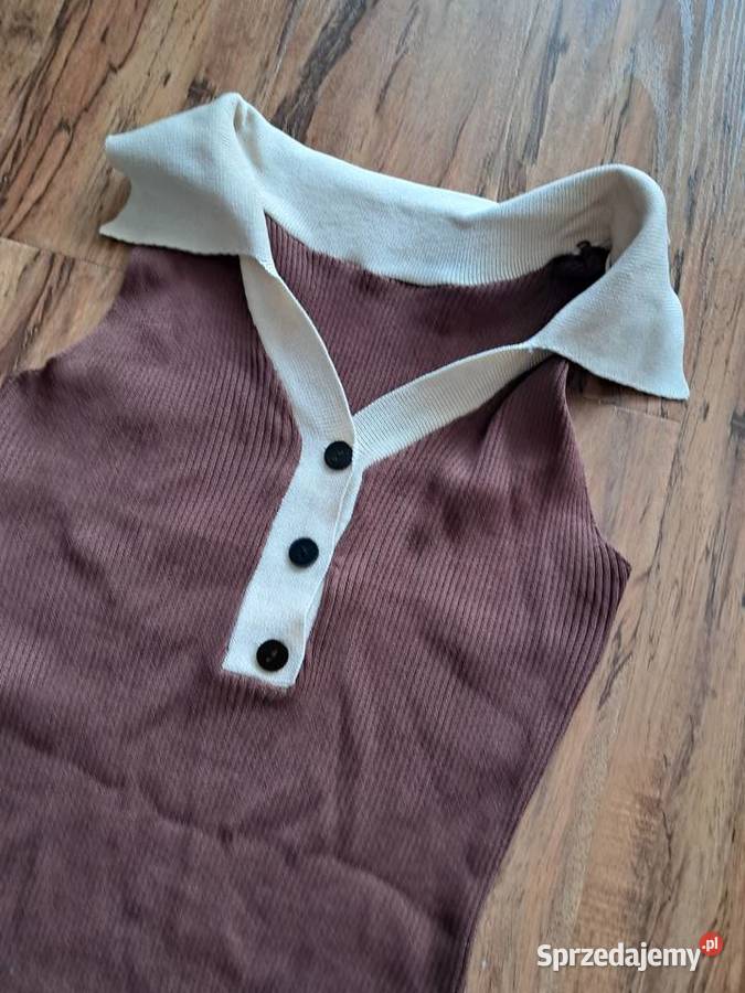 nowa brązowa sukienka rozmiar XS brak metki Sandomierz sprzedam