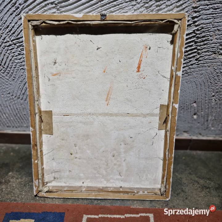 Obraz olejny Kwiaty w Wazonie ZPrzybylski 1957r Koszalin