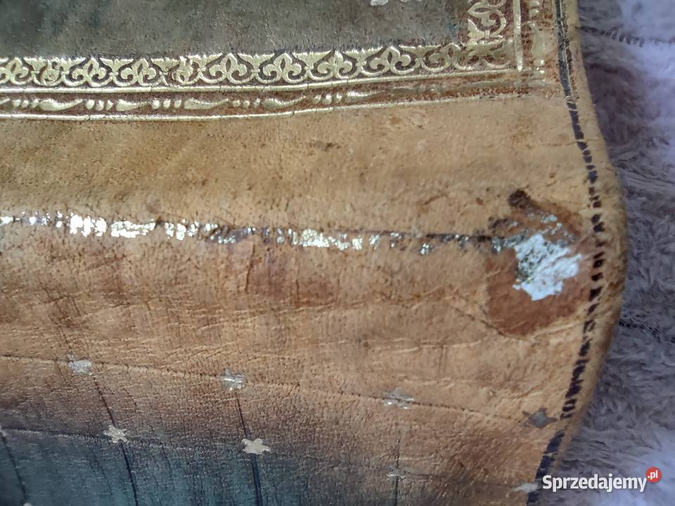 Arabska okładka na książkę wytłaczana skóra Gniezno