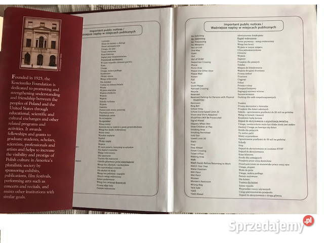 Zestaw słowników Fundacji Kościuszki ISBN 832420007X