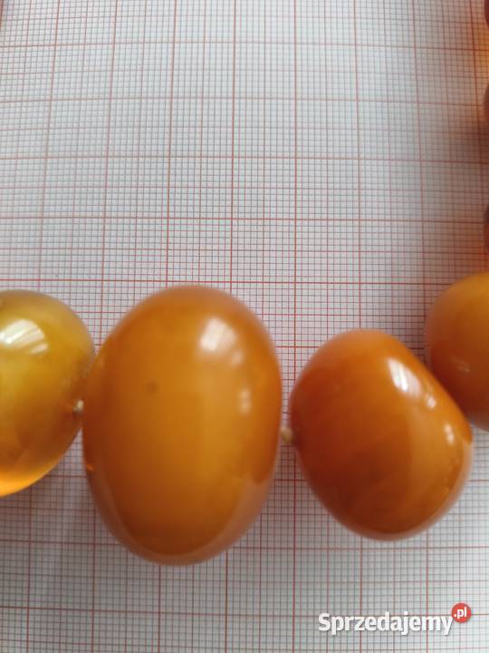 Naszyjnik Bursztyn Vintage Rękodzieło Białystok