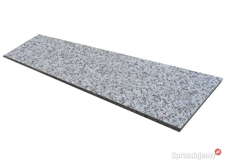 Parapet Stopnica granitowa szara polerowana Tczew
