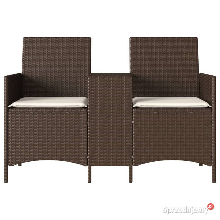 Ogrodowa sofa 2os ze stolikiem i poduszkami Warszawa