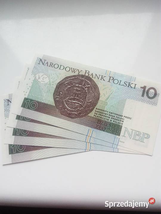 Banknoty kolekcjonerskie 10 zl 2016 r z dwoma Poznań