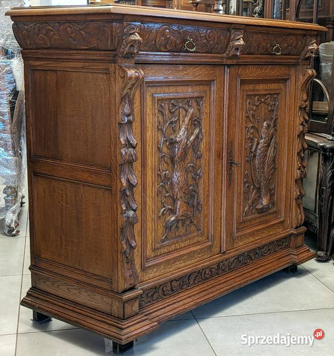 Piękna komodaszafka myśliwska dąbsklep Dąbrowa Dąbrowa Górnicza