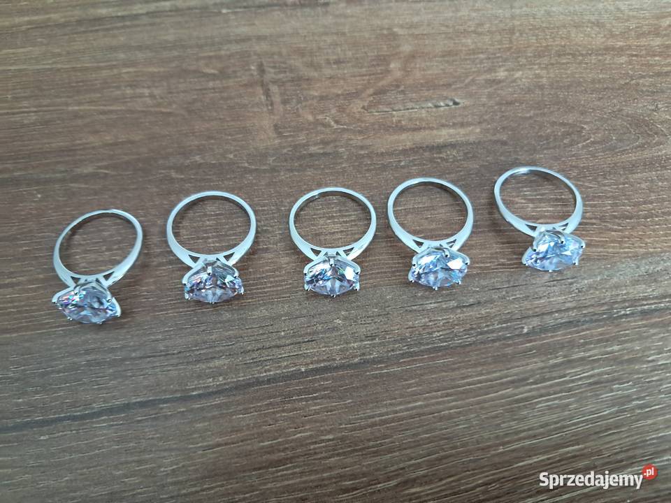 5 nowych pierścionków chyba srebrnych średnica świętokrzyskie Sandomierz