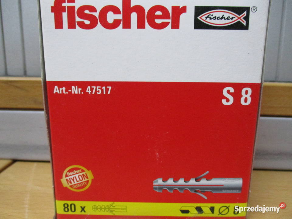 Kołek rozporowy Fischer s8 art 47517 8x40 art