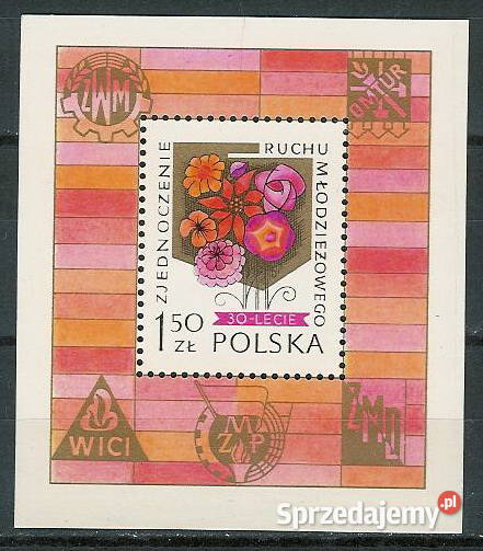 blok 59 Zjednoczenie ruchu młodzieżowego Filatelistyka Bystra