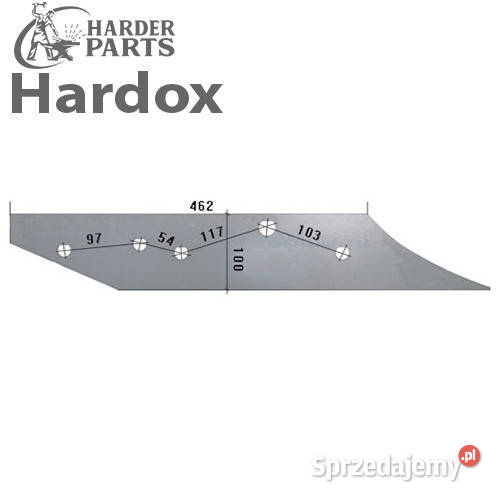 Płoza HARDOX 806ZL części do pługa LANDSBERG Suwałki