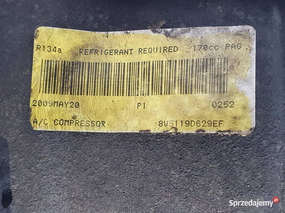 SPRĘŻARKA KLIMATYZACJI Ford Fiesta MK7 125 Chełm