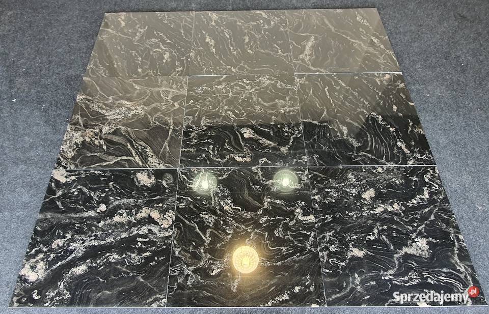 River Black płytki posadzka kamień czarny z Bielawa