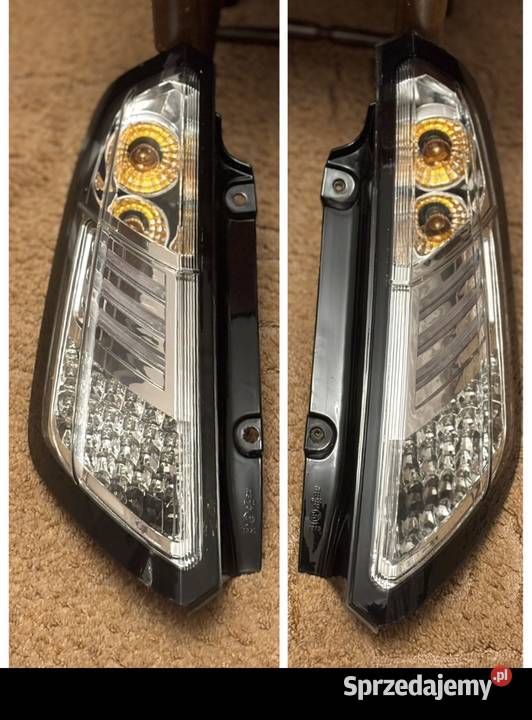 Lampy tylne tył srebrne chrom diodowe LED SONAR osobowe Częstochowa sprzedam