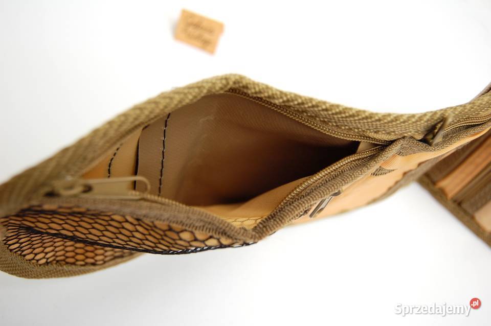 Portfel męska saszetka na ramię beż khaki Lublin