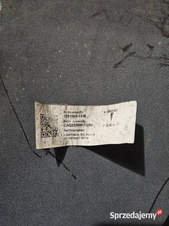 Zderzak przedni tesla model 3 Rok produkcji 2025 Katowice
