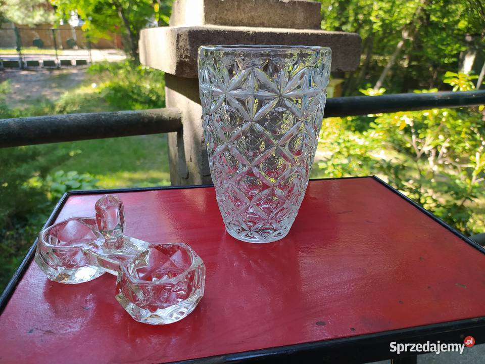 Stary wazon szkło prasowane katalogowana Warszawa