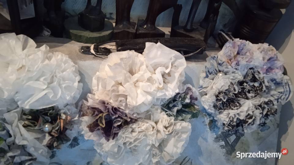 ZAWIESZKI WIANUSZKI Z BIBUŁKI rękodzieło Piła sprzedam