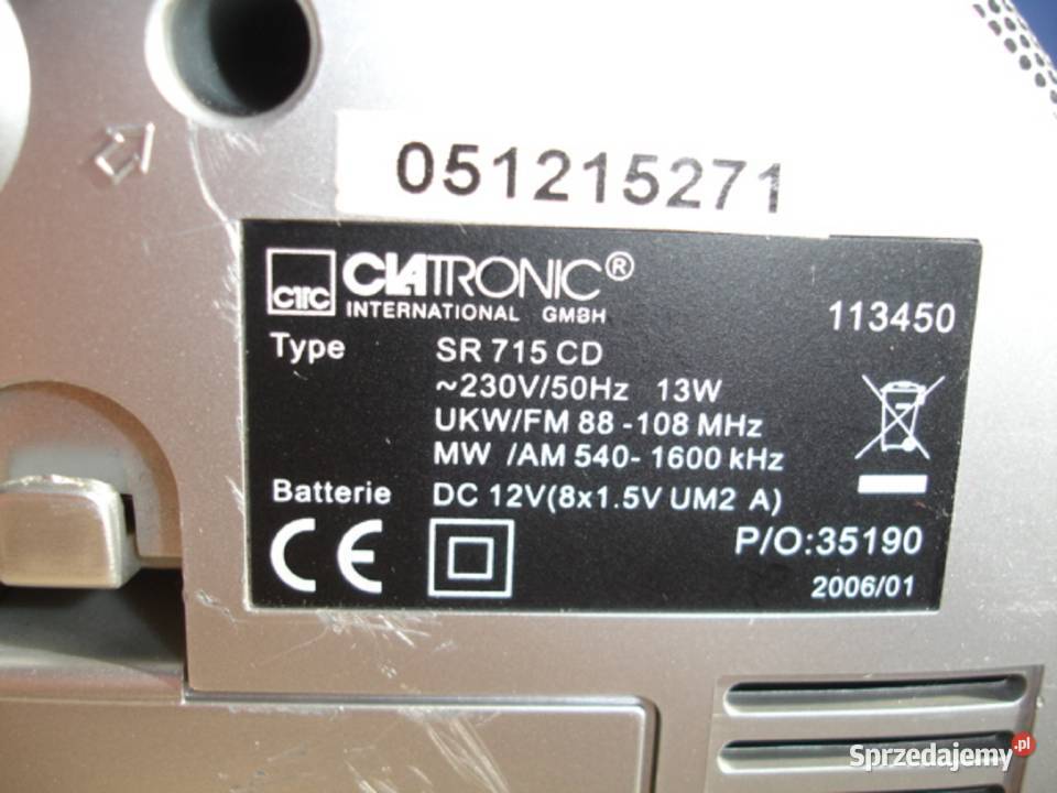 Radiomagnetofon z CD CLATRONIC SR715 Zielona Góra