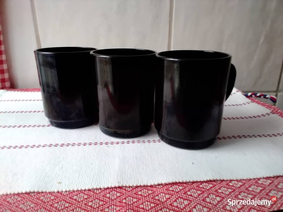 Czarne kubeczki z uchem Łódź