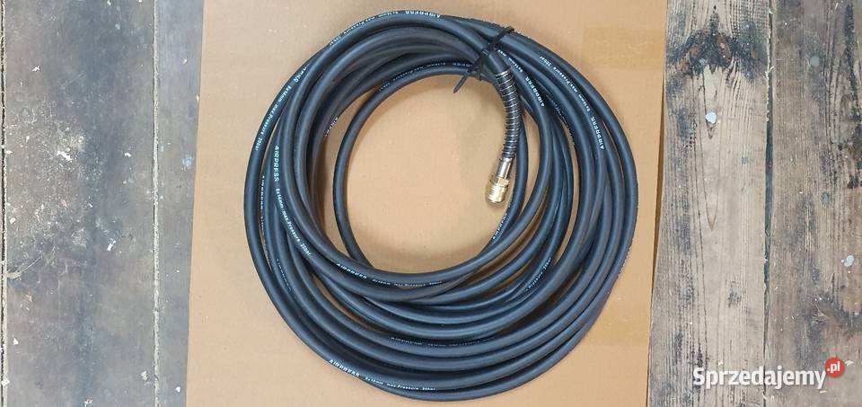 Wąż pneumatyczny gumowy okuty 15m olejoodporny Ryki