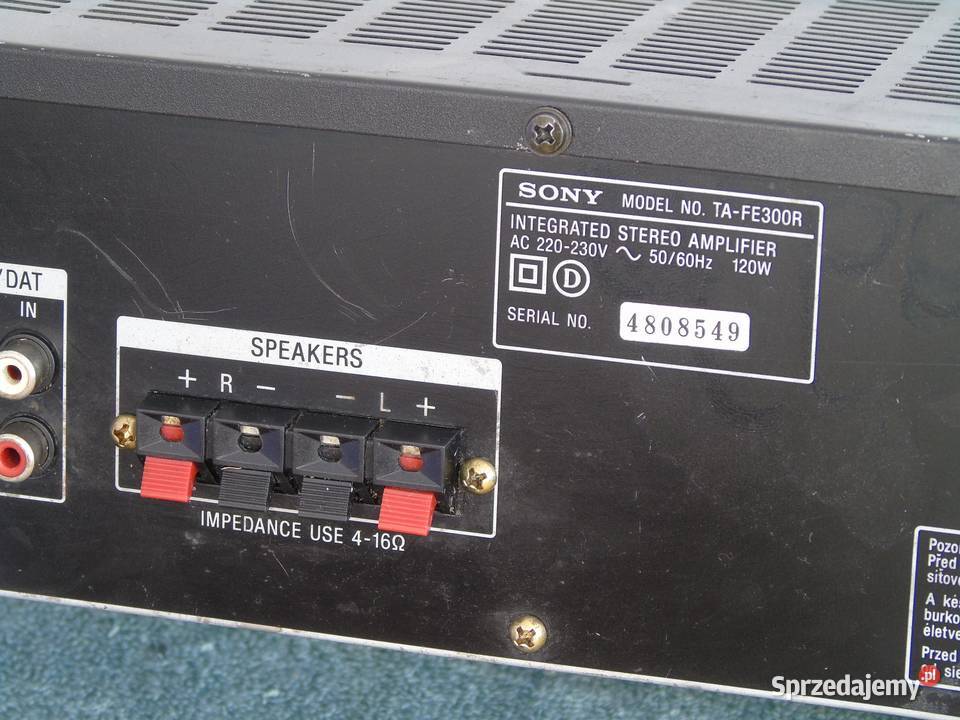 Wzmacniacz Sony TAFE300 sprawny i mocny DOSTAWA Wzmacniacze i pokrewne Jasło