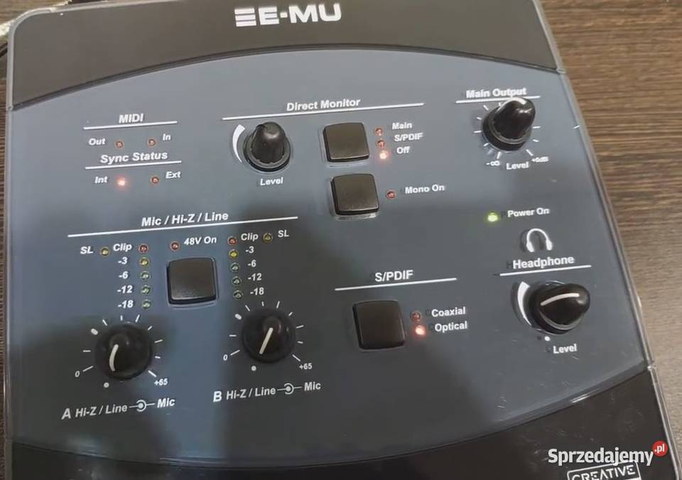 emu 0404 usb karta muzyczna komputer sound Wzmacniacze i pokrewne