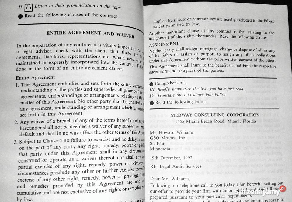 Legal Business English Monika Neymann Tom Ruhan lubelskie Chełm sprzedam