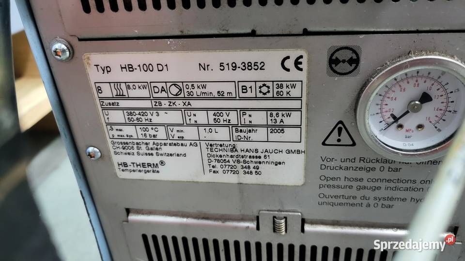Termostat regulator temperatury formy wtryskowej