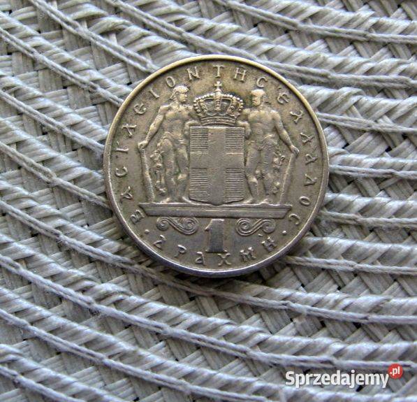 Grecja 1 Drachma 1967r Król Konstantyn II Kalisz
