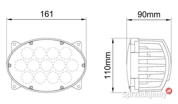 Lampa robocza LED owalna 65W 5200lm 1030V Kamionna sprzedam