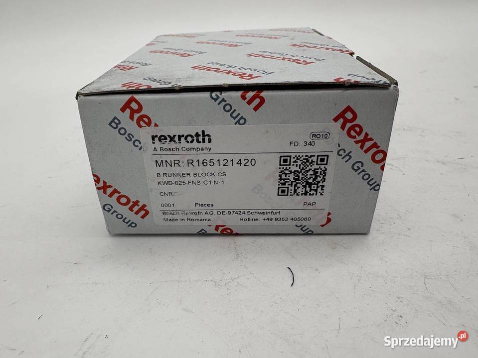 Rexroth R165121420 Wózek liniowy Pozostałe Warszawa sprzedam