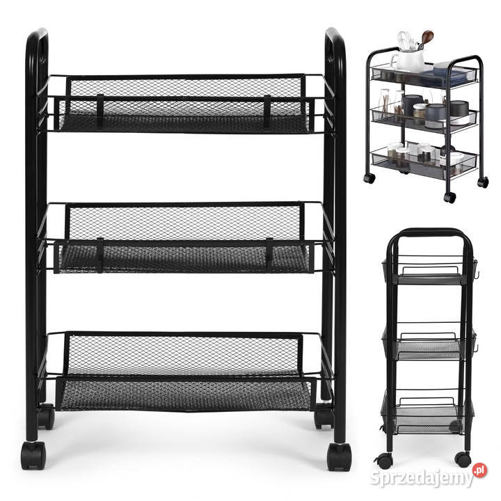 Metalowy regał mobliny łazienkowy z 3 półkami Smogorzów