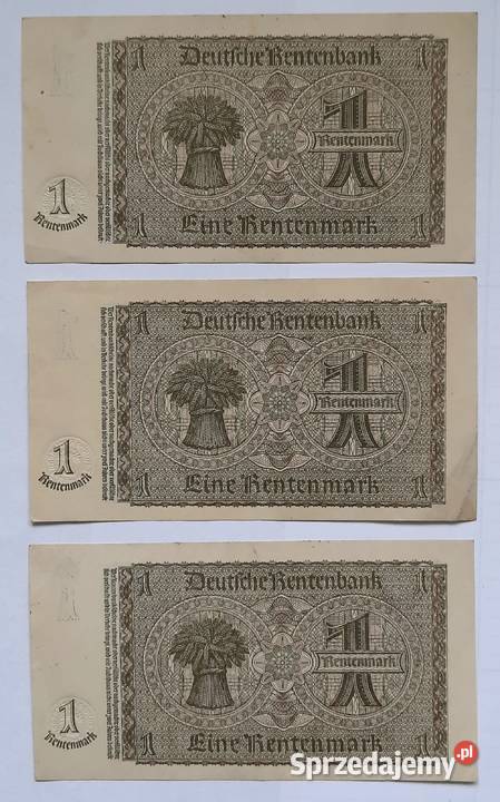 Zestaw Banknotów 3x Stare Niemcy śląskie Gliwice