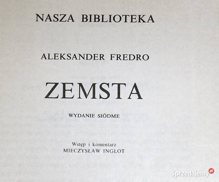 Zemsta Aleksander Fredro Chełm