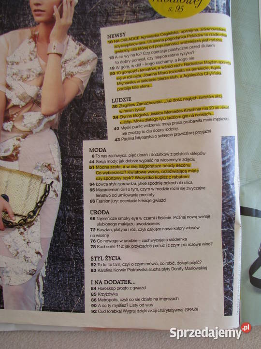 Magazyn Grazia dwutygodnik 7 36 2014r Czasopisma małopolskie Brzegi