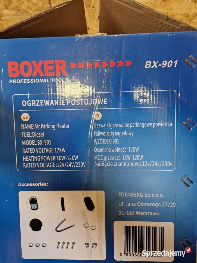 NAGRZEWNICA POSTOJOWA BOXER BX901 12 kW Głogowa
